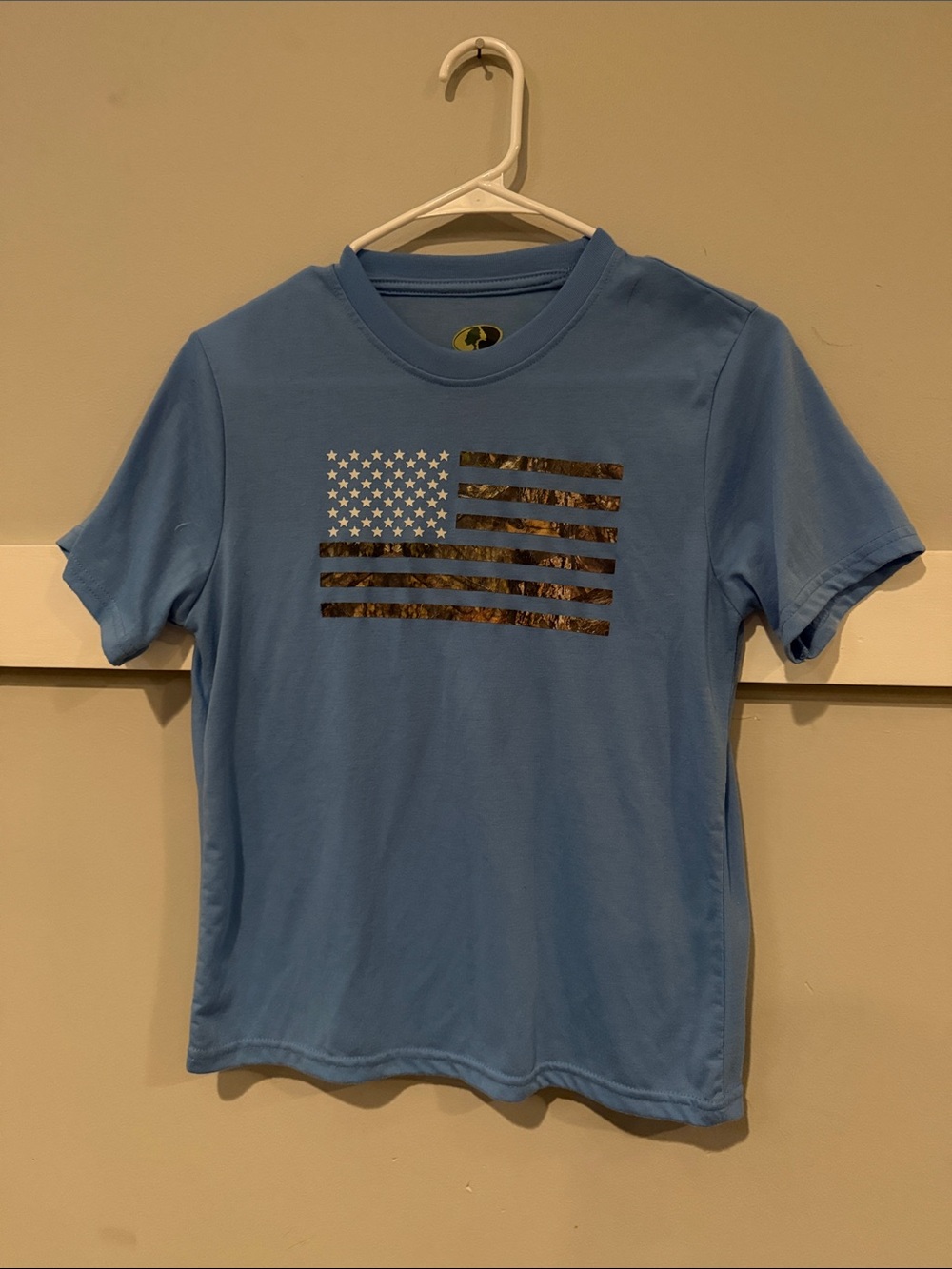 Boys Camo Flag Mossy Oak Shirt